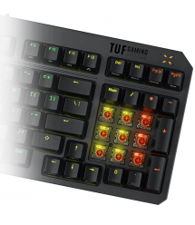 ASUS Клавиатура механическая TUF Gaming K3 Gen II, 97key, Optical-Mechanical RGB Switch, USB-A, EN/UK, чёрный