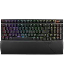 ASUS Клавиатура механическая ROG Strix Scope II, 96key, NX Snow, USB-A/WL/BT, EN, RGB, чёрный