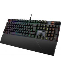 ASUS Клавиатура механическая ROG Strix Scope II, 105key, RX Red, USB-A, EN/UA, RGB, чёрный