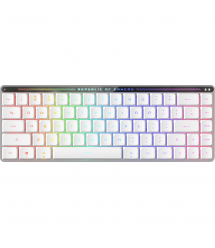 ASUS Клавиатура механическая ROG Falchion RX Low Profile, 68key, Red Switch, USB-A/WL/BT, EN/UK, RGB, белый