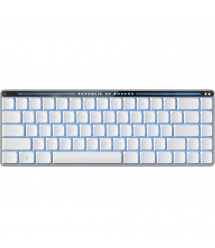 ASUS Клавиатура механическая ROG Falchion RX Low Profile, 68key, Red Switch, USB-A/WL/BT, EN/UK, RGB, белый