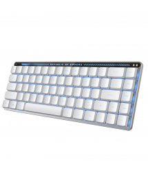 ASUS Клавиатура механическая ROG Falchion RX Low Profile, 68key, Red Switch, USB-A/WL/BT, EN/UK, RGB, белый