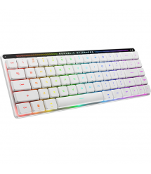 ASUS Клавиатура механическая ROG Falchion RX Low Profile, 68key, Red Switch, USB-A/WL/BT, EN/UK, RGB, белый