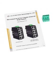 PoE-комутатор 10-портовий E-LINK LNK-IMC010GPB з 8 портами PoE