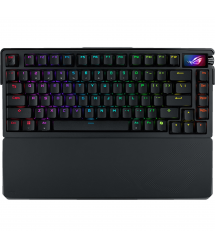 ASUS Клавиатура механическая ROG Azoth Extreme 81key, NX Snow, USB-A/WL/BT, EN, RGB, чёрный
