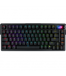 ASUS Клавиатура механическая ROG Azoth Extreme 81key, NX Snow, USB-A/WL/BT, EN, RGB, чёрный