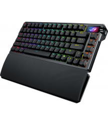 ASUS Клавиатура механическая ROG Azoth Extreme 81key, NX Snow, USB-A/WL/BT, EN, RGB, чёрный