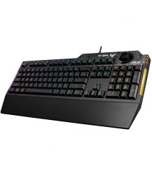 ASUS Клавиатура TUF Gaming K1 RGB 104key USB UA Black