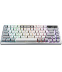 ASUS Клавиатура ROG Azoth 81key, NX Red, USB-A/WL/BT, EN, RGB, белый