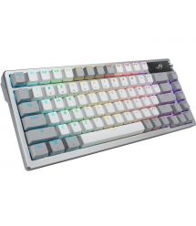ASUS Клавиатура ROG Azoth 81key, NX Red, USB-A/WL/BT, EN, RGB, белый