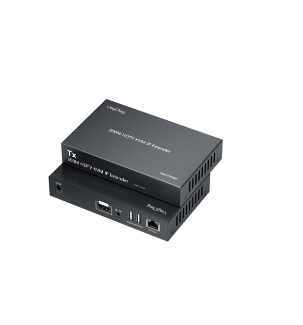 Активний VEGGIEG V-HD012 KVM HDMI 2*1 спліттер 200m, 1080P - 60Hz, HDMI 1.3 - HDCP1.4, USB Support, Grey, Box