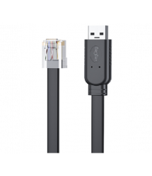 Кабель VEGGIEG V-U403, USB - RJ45, FTDI-TF 232 Chipset, консольний, Gray, довжина 1.5м, Box