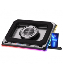 Підставка під ноутбук IceCoorel A8, до 17, fan1-135*15 мм 300-3000 RPM, корпус пластик, 4-USB+1-TYPE C+DC, 420x320x55mm, RGB-11