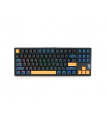 Клавіатура механічна USB JEDEL KL-102, довжина кабелю 170см , RGB підсвічування, (Eng - Укр - Рус), (385х160х50 мм), Black - Blu