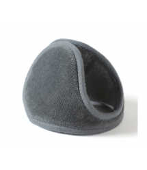 Зимові теплі амбушюри - навушники, плюш - оксамит, сірий