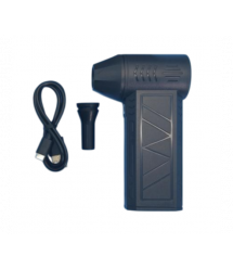 Ручний портативний турбовентилятор компресор ZY7400-SE - PRO, 130000RPM, 52m - s, 51-60дБ, літієва батарея 4000 мА, 326г,70*45*1