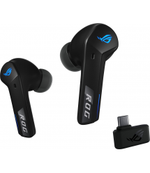 ASUS Гарнитура ROG Cetra True Wireless SpeedNova, ANC, BT/WL, RGB, чёрный