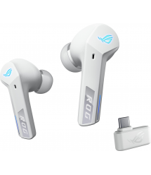 ASUS Гарнитура ROG Cetra True Wireless SpeedNova, ANC, BT/WL, RGB, белый