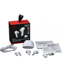 ASUS Гарнитура ROG Cetra True Wireless SpeedNova, ANC, BT/WL, RGB, белый