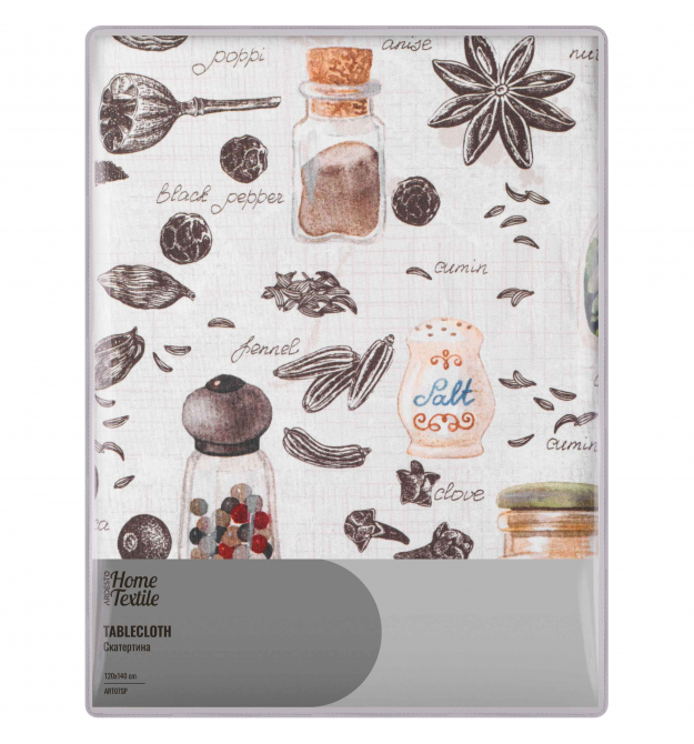 ARDESTO Скатерть Spice 120х140см, 90% полиэстер, 10% хлопок