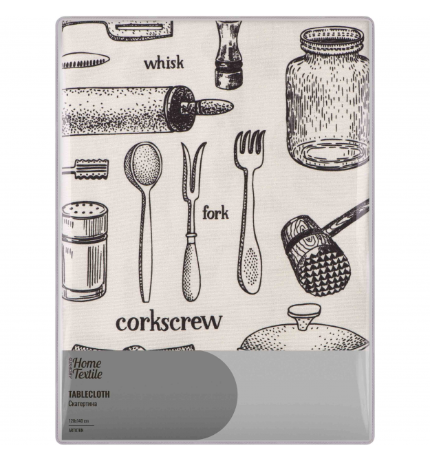 ARDESTO Скатерть Kitchen 120х140см, 90% полиэстер, 10% хлопок