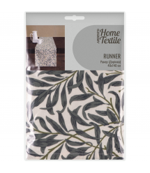 ARDESTO Раннер Leaves 40х140см, 90% полиэстер, 10% хлопок