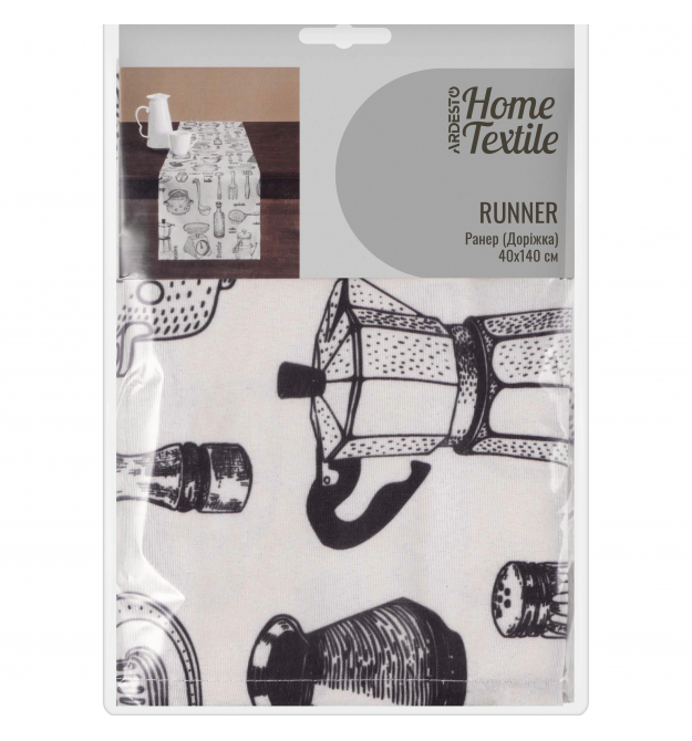 ARDESTO Раннер Kitchen 40х140см, 90% полиэстер, 10% хлопок