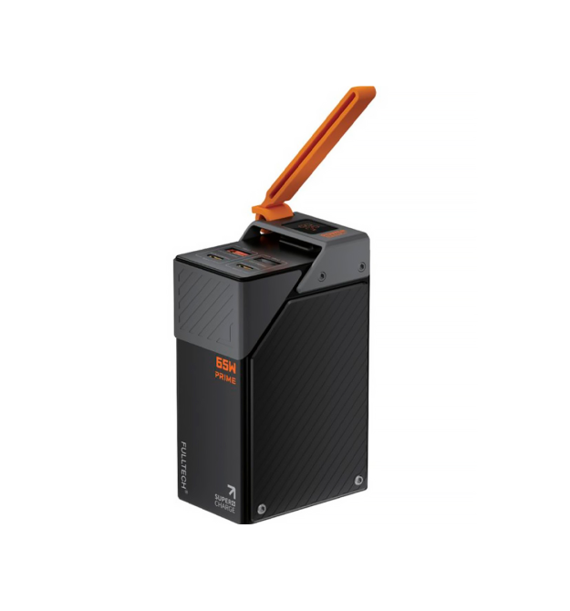 PowerBank FULLTECH PRIME 30000mAh, Input: (Type-C), Output: (USB, Type-C), PD65W+22.5W, індикація заряду, Black, Box