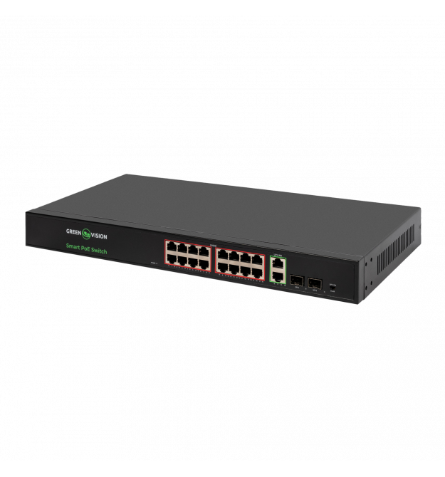 Комутатор мережевий POE GV-022-D-16G+2PG+2SFP