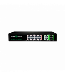 Коммутатор сетевой POE GV-021-D-8G+2PG+2SFP