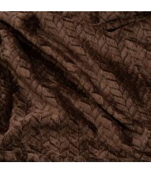 ARDESTO Плед Jacquard Braid 160х200см, 100% полиэстер, коричневый