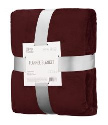 ARDESTO Плед Flannel 200х220см, 100% полиэстер, бургунди