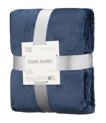 ARDESTO Плед Flannel 160х200см, 100% полиэстер, синий темный