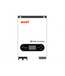 Гібридний інвертор MUST PV18-3624ECO, 3600W, 24V, струм заряду 60A, 170-280V, MPPT (100А, 30-320 Vdc), 318&amptimes454&amptimes1