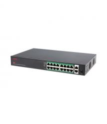 PoE-комутатор некерований 19-портовий ONV ONV-H1016PFD з 16 портами PoE