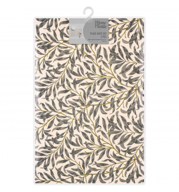 ARDESTO Набор салфеток сервировочных Leaves, 30х45см, 2 шт, 90% полиэстер, 10% хлопок