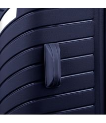 2E Чемодан пластиковый, SIGMA, большой, 4 колеса, тёмно-синий