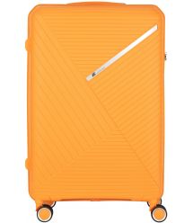 2E Чемодан пластиковый, SIGMA, большой, 4 колеса, оранжевый