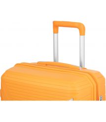 2E Чемодан пластиковый, SIGMA, большой, 4 колеса, оранжевый
