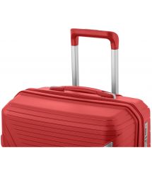 2E Чемодан пластиковый, SIGMA, большой, 4 колеса, красный