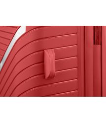 2E Чемодан пластиковый, SIGMA, большой, 4 колеса, красный