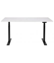 2E Стол компьютерный СЕ150W-MOTORIZED, регулировка высоты, электропривод 220В, 62/128x150х75cm, белый