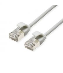 Патч-корд U-FTP, 0.5м, кат. 6А, 32AWG Slim, LSZH, LW
