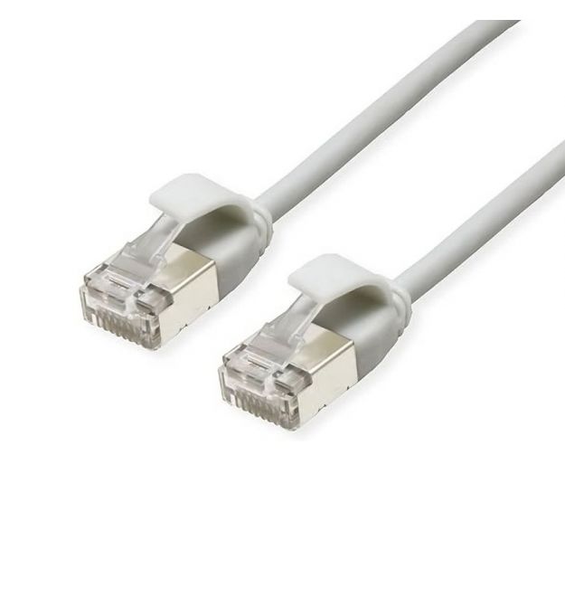 Патч-корд U-FTP, 0.5м, кат. 6А, 32AWG Slim, LSZH, LW