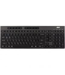 2E Клавиатура мембранная KS280 120key, WL/BT, EN/UK, silent, чёрно-серая