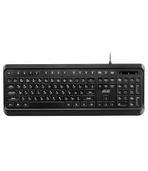 2E Клавиатура мембранная KS120 104key, USB-A, EN/UK, White LED, чёрный