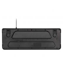 2E Клавиатура мембранная KS120 104key, USB-A, EN/UK, White LED, чёрный