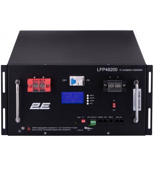 2E Аккумуляторная батарея LFP48, 48В, 200А•год, 19" LCD 16S