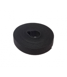 Стяжки на липучці ширина 15мм, рулон 45м, чорні, ціна за рулон