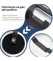 Кронштейн на магнітах E-NET SMM-03 на дах автомобіля для Starlink Mini